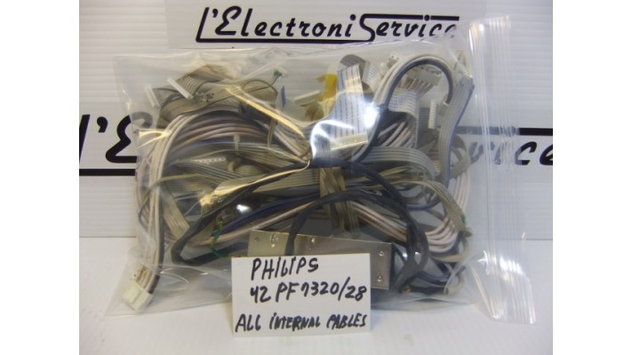 Philips TV 42PF7320/28 set of all internal cables .
